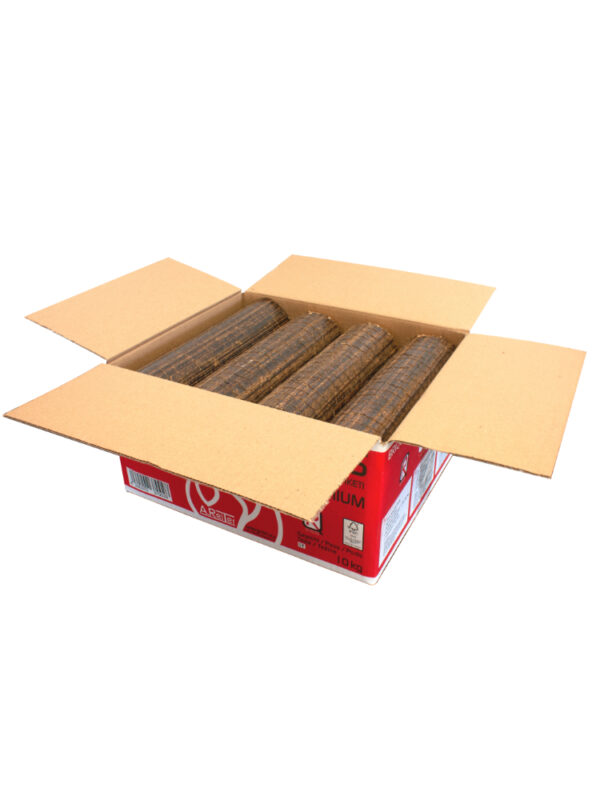A. Reiter Hartholzbriketts Buche/Eiche rund im Karton – Palette 960kg – Bild 5